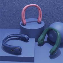 掛脖風(fēng)扇便攜式隨身小型懶人掛脖子耳頸無葉定制公司廣告禮品