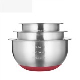 歐美達(dá)食品級(jí)不銹鋼盆廚房盆子大湯盆 3件套定制公司廣告禮品