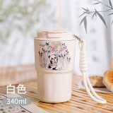 迪樂(lè)貝爾保溫杯316不銹鋼大容量女生熊貓保溫杯學(xué)生便攜杯