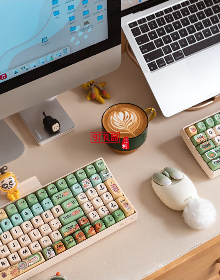 洛斐-OE904S 小瓣無線雙模鼠標-小薔薇