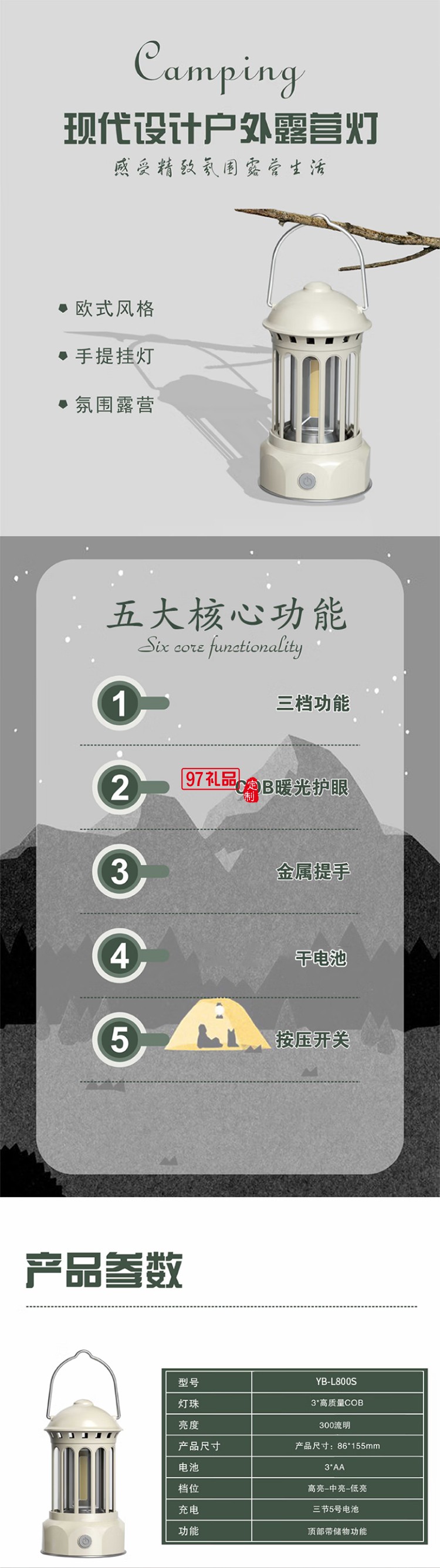 便攜強光手電筒