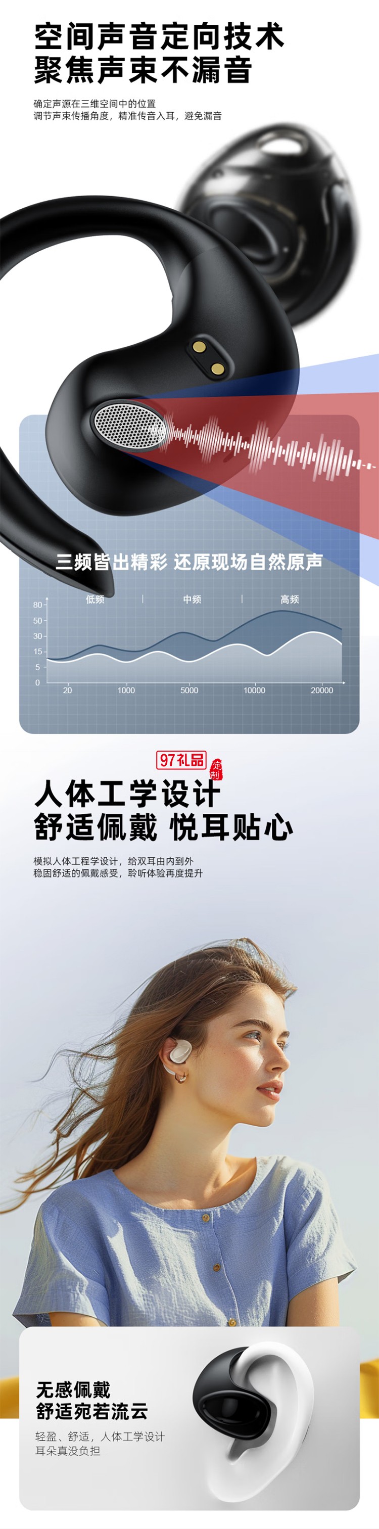 聯(lián)想thinkplus開放式藍(lán)牙耳機(jī) X15PRO II