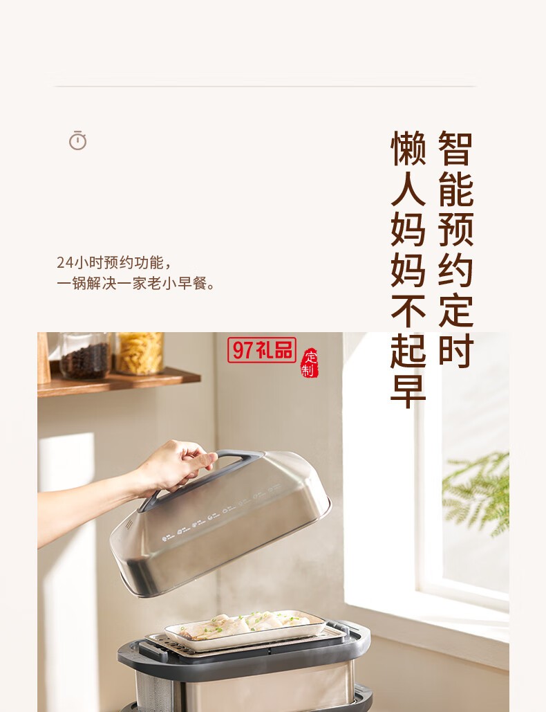 藍(lán)寶·分區(qū)電蒸鍋+雙燉盅