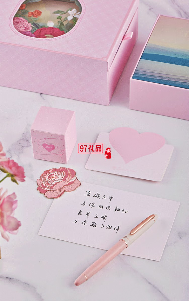 畢加索5528繆斯花園鋼筆禮盒 霧霾粉女神鋼筆學生練字鋼筆墨水筆 生日