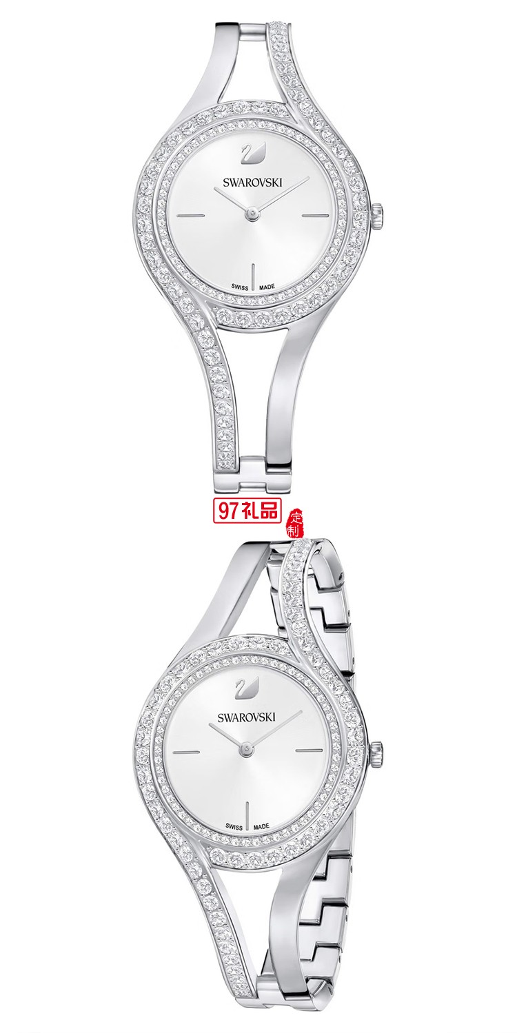 施華洛世奇（SWAROVSKI）女表腕表橢圓水晶表知性優(yōu)雅璀璨生日禮物