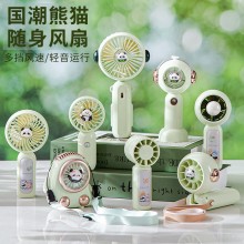 手持掛脖桌面小風(fēng)扇三檔USB戶外辦公便攜兒童學(xué)生宿舍禮物批發(fā)