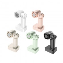 新款高速桌面小風(fēng)扇旋鈕調(diào)節(jié)4800mah充電手持風(fēng)扇f(wàn)an私模