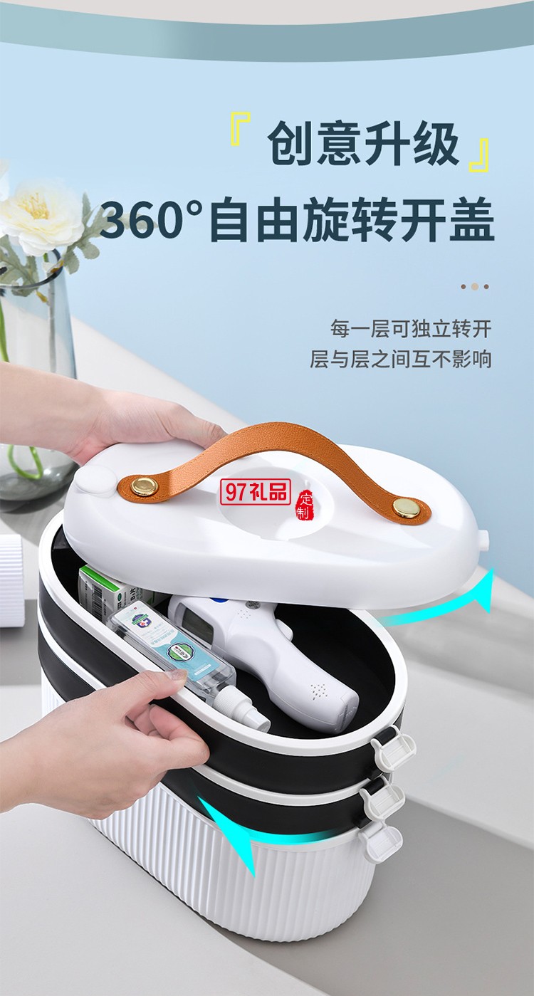 藥箱家用大容量急救箱便攜式藥箱多層藥品收納盒醫(yī)療用品收納盒