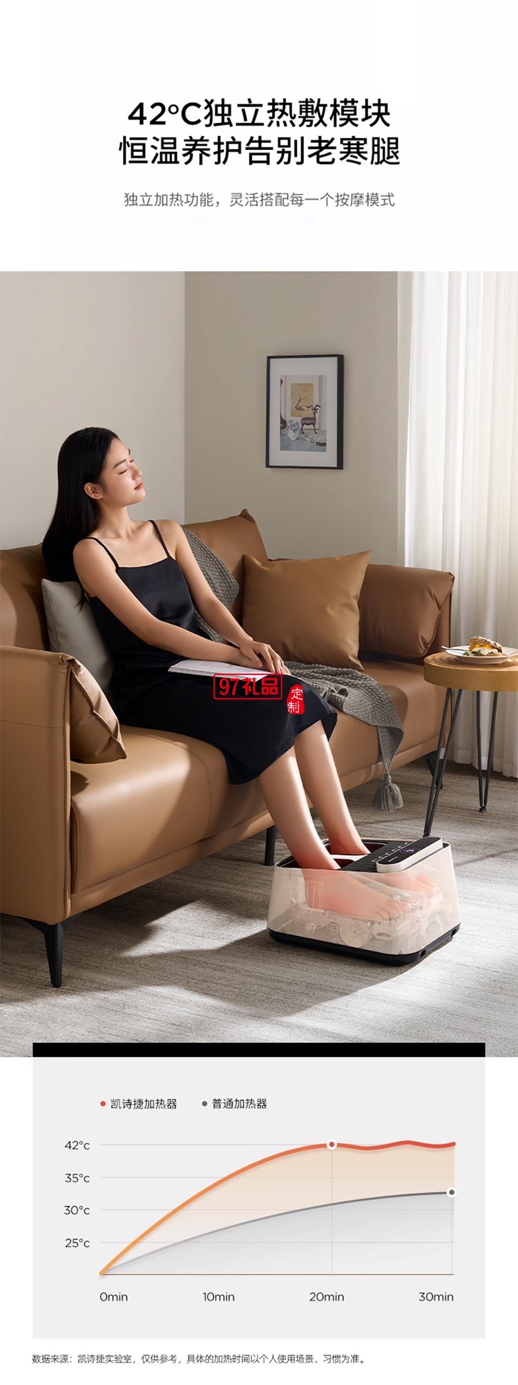 凱詩捷（KASJ） 足療機(jī)足底按摩儀腳部足部腳底按摩器送父親母親長輩生