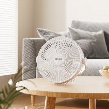 西佑西佑SIUU臺吊壁掛多用蓄電款USB電風(fēng)扇 白色