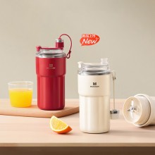 便攜榨汁杯 果汁機(jī) 小型便攜式無線充電戶外水果榨汁杯不銹鋼
