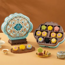 榮誠青玉蔻月餅禮盒廣式蛋黃白蓮蓉中秋送禮