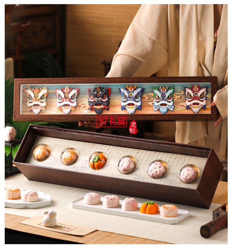 金華火腿中秋月餅禮盒中秋送禮企業(yè)團(tuán)購 獅來運轉(zhuǎn)禮盒