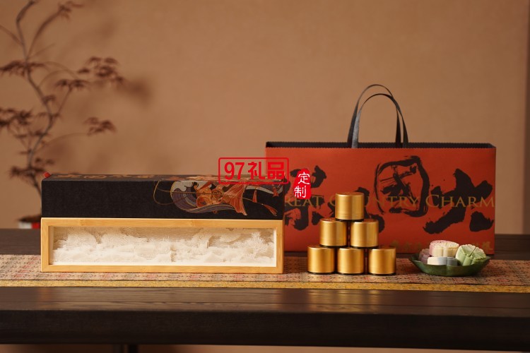 大國風(fēng)采中秋新款月餅禮盒包裝高檔手提禮品盒創(chuàng)意套裝