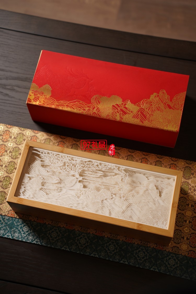 鹿鳴芳華新款月餅禮盒創(chuàng)意中秋節(jié)禮品盒高端國(guó)風(fēng)月餅定制